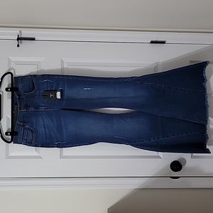 Lucky & Blessed Mid Wash Flares